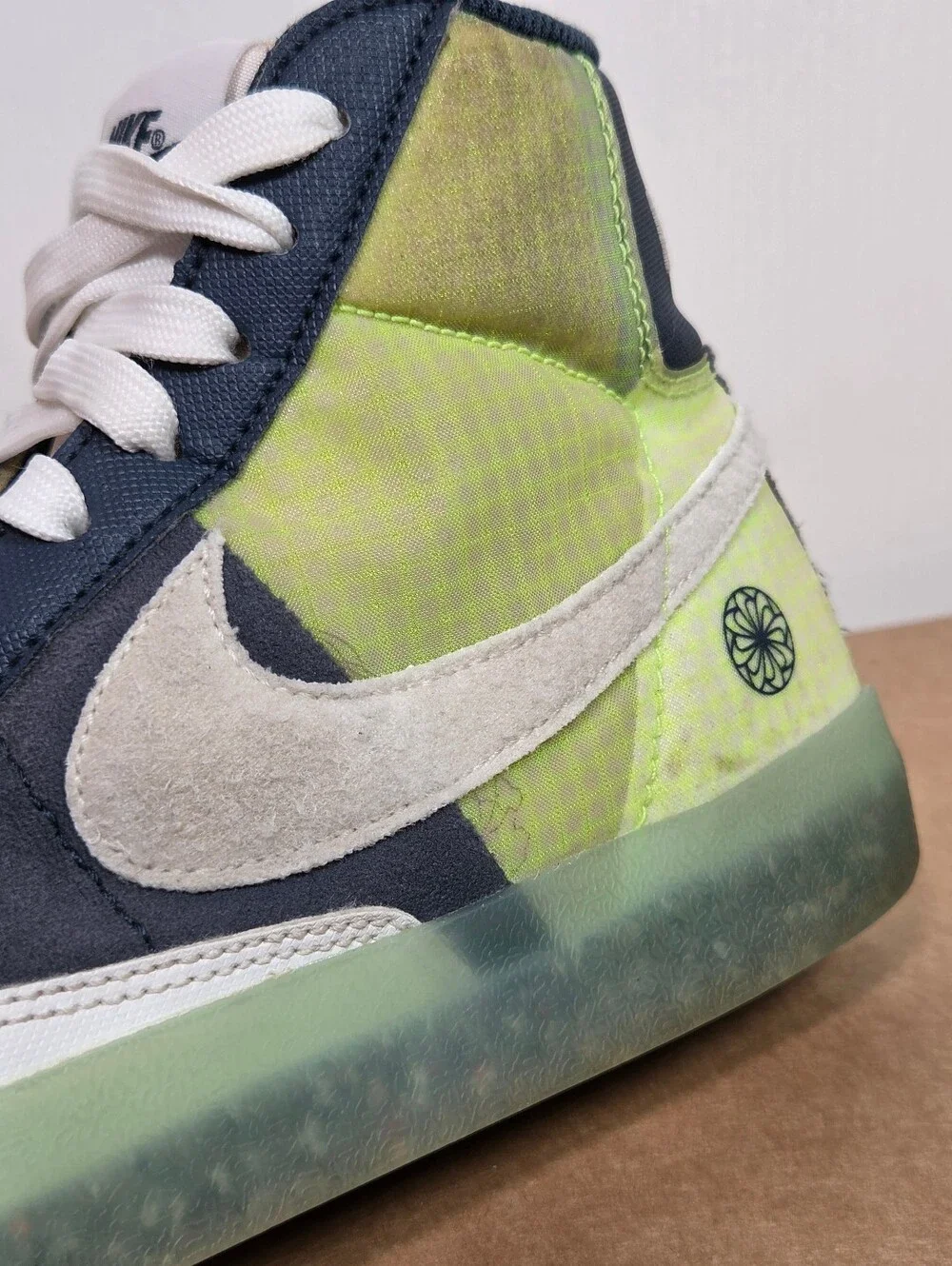 Nike Blazer Mid 77 GS Move To Zero Armory Navy Kids Size 5Y DO2699-400 Youth